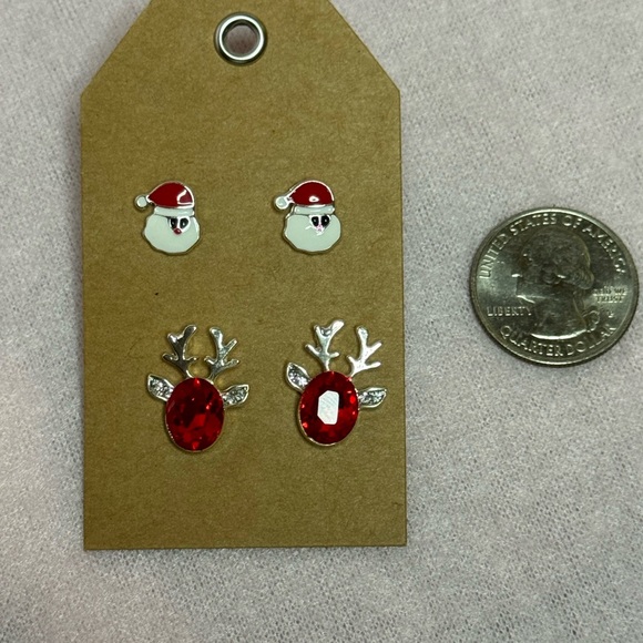 2 pair Christmas earrings - Picture 1 of 2